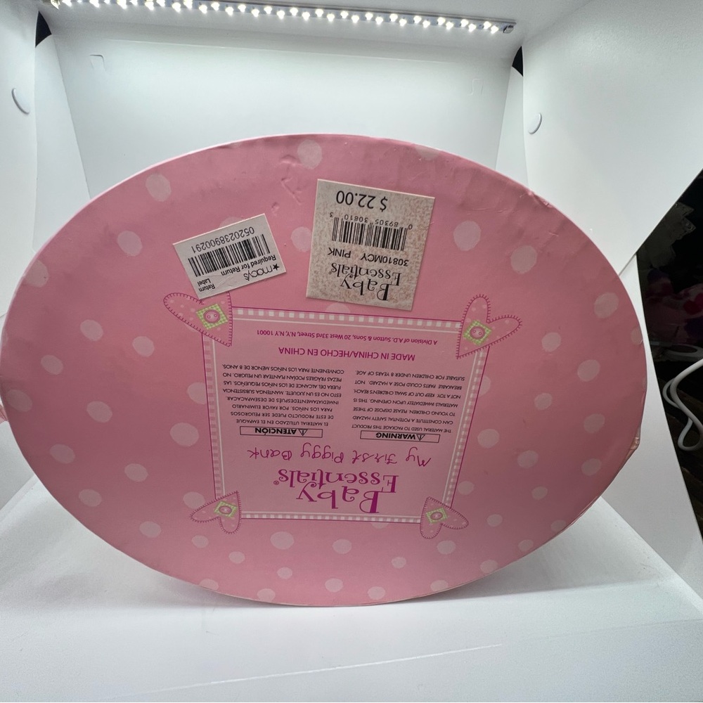 New Baby Girl Piggy Bank “Princess” By Baby Essentials - Picture 12 of 16